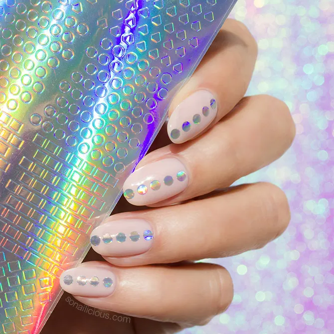 2-in-1 Holographic Nail Stickers - Limited Edition