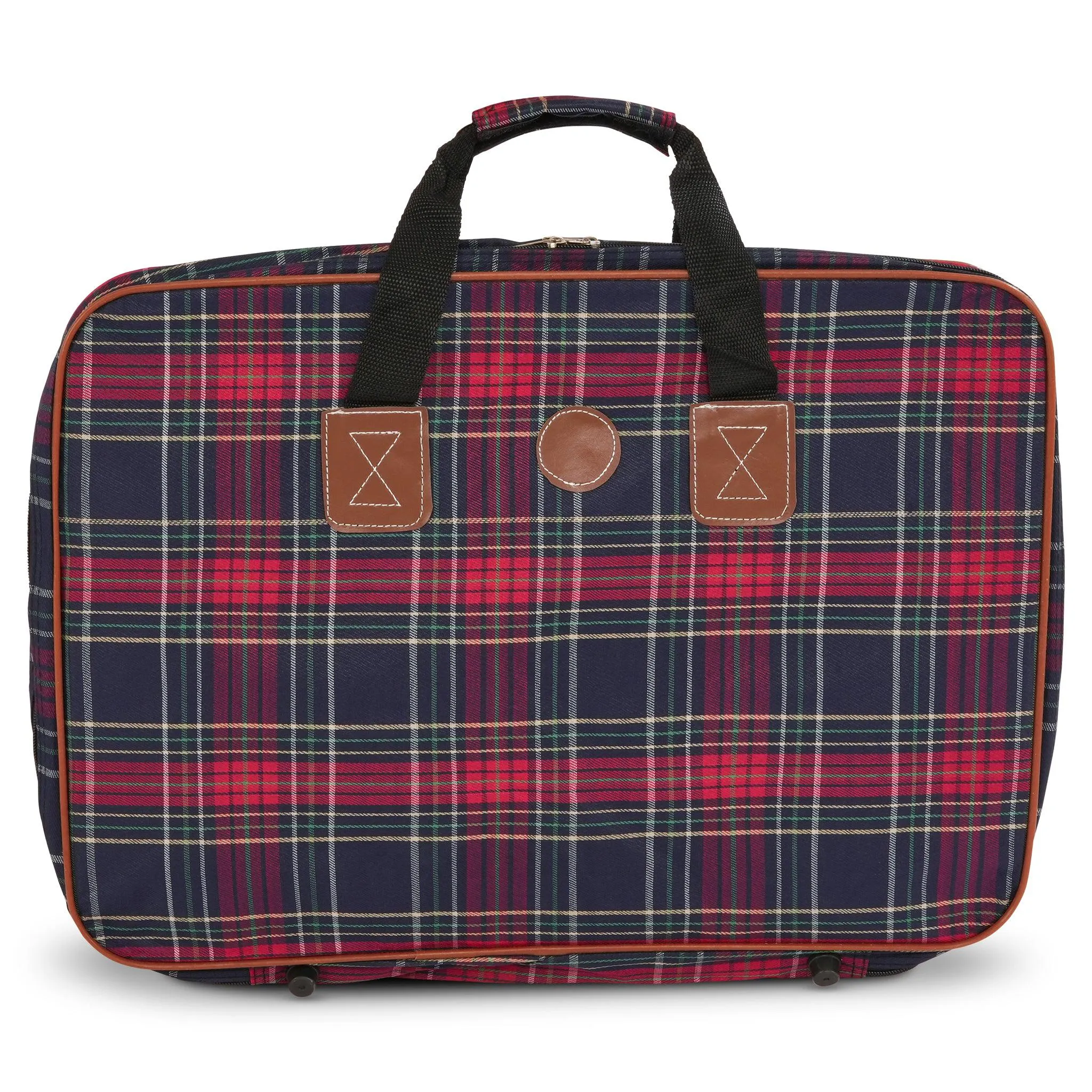 4 Piece Luggage Bag Set - Tartan