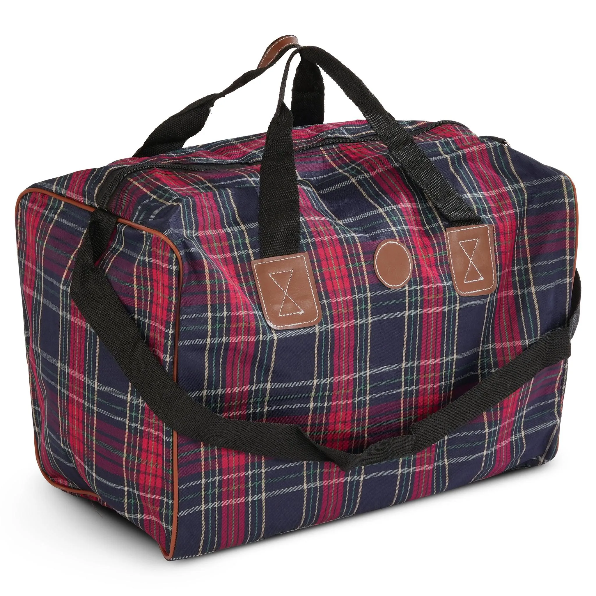 4 Piece Luggage Bag Set - Tartan