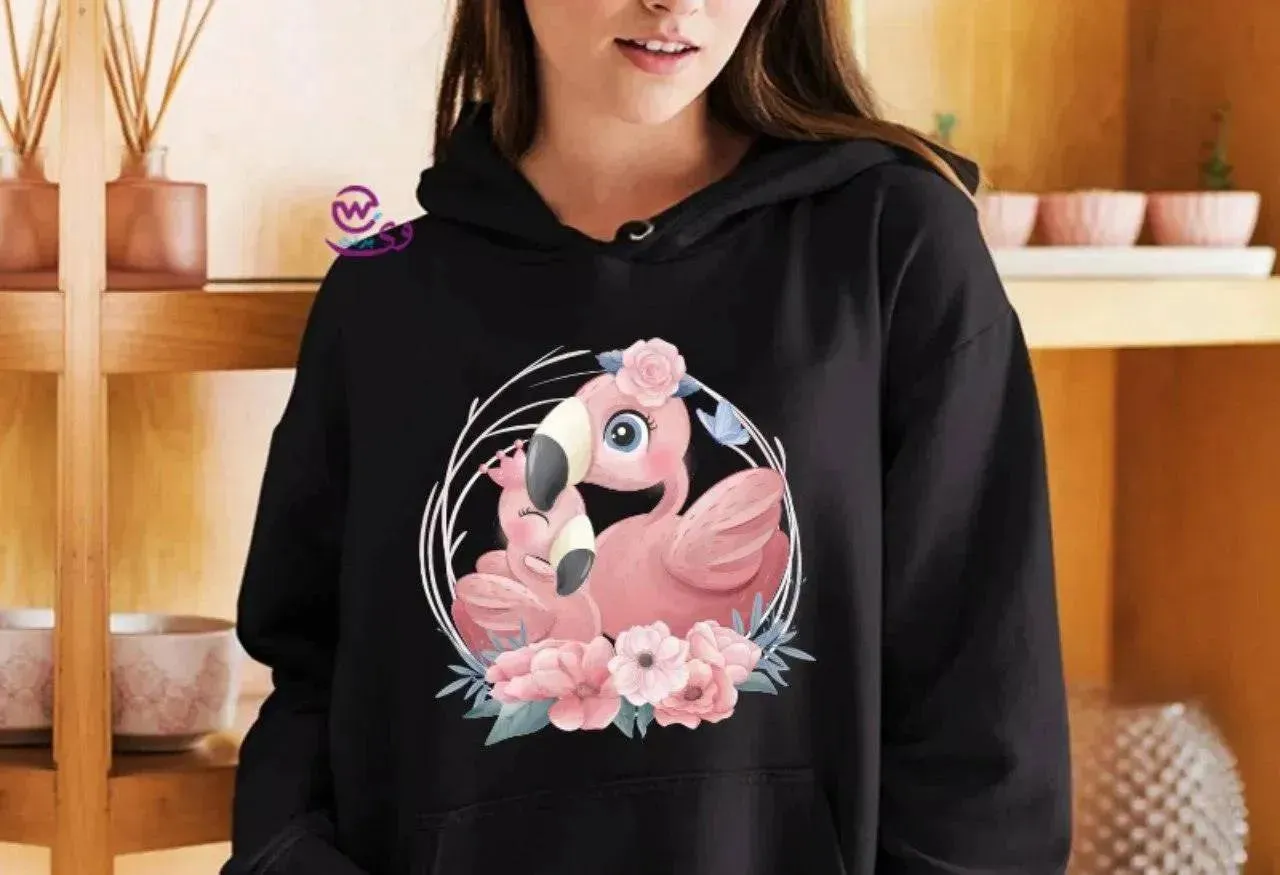 Adult Hoodies FLAMINGO-A