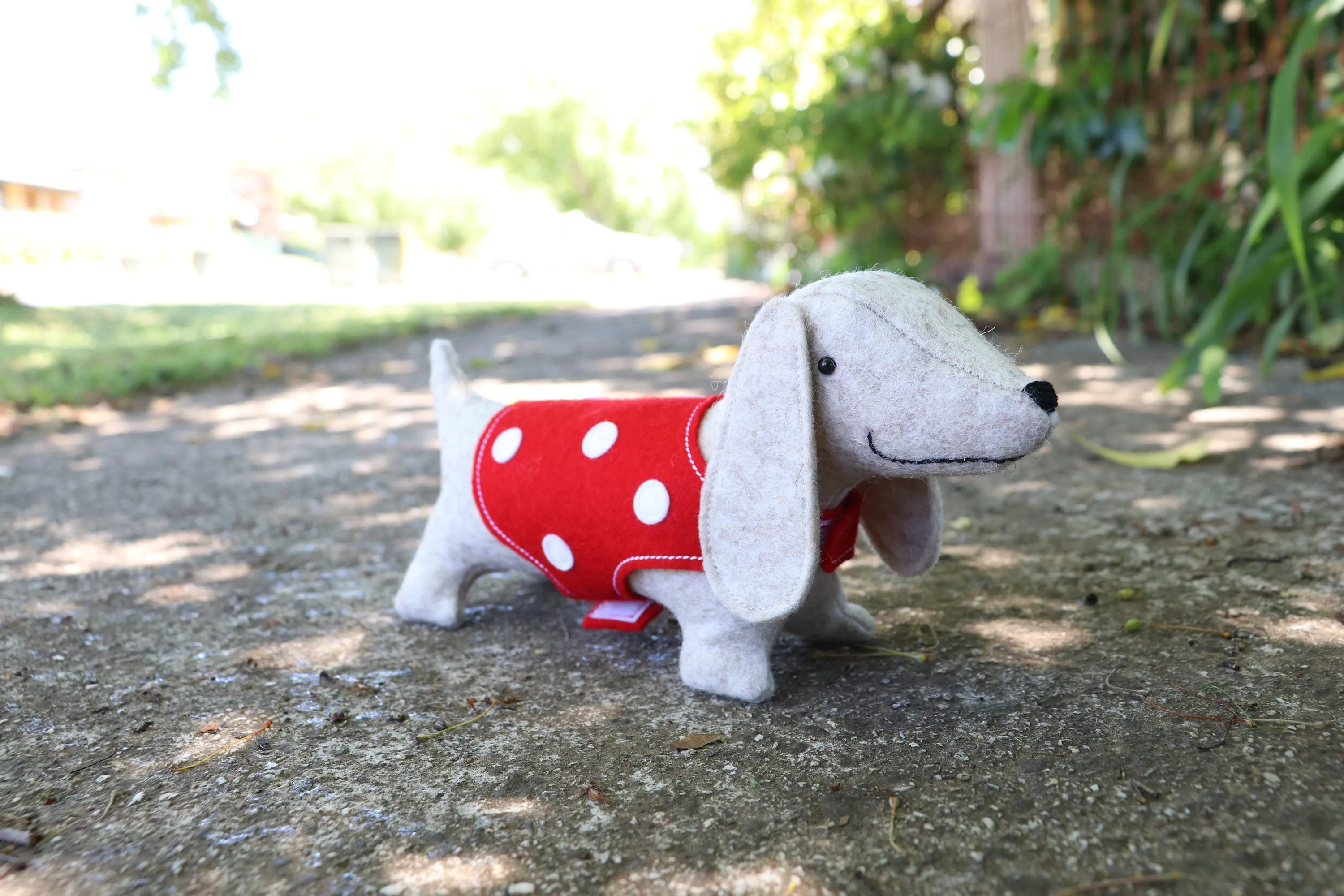 Albie: Sausage dog sewing pattern with coat