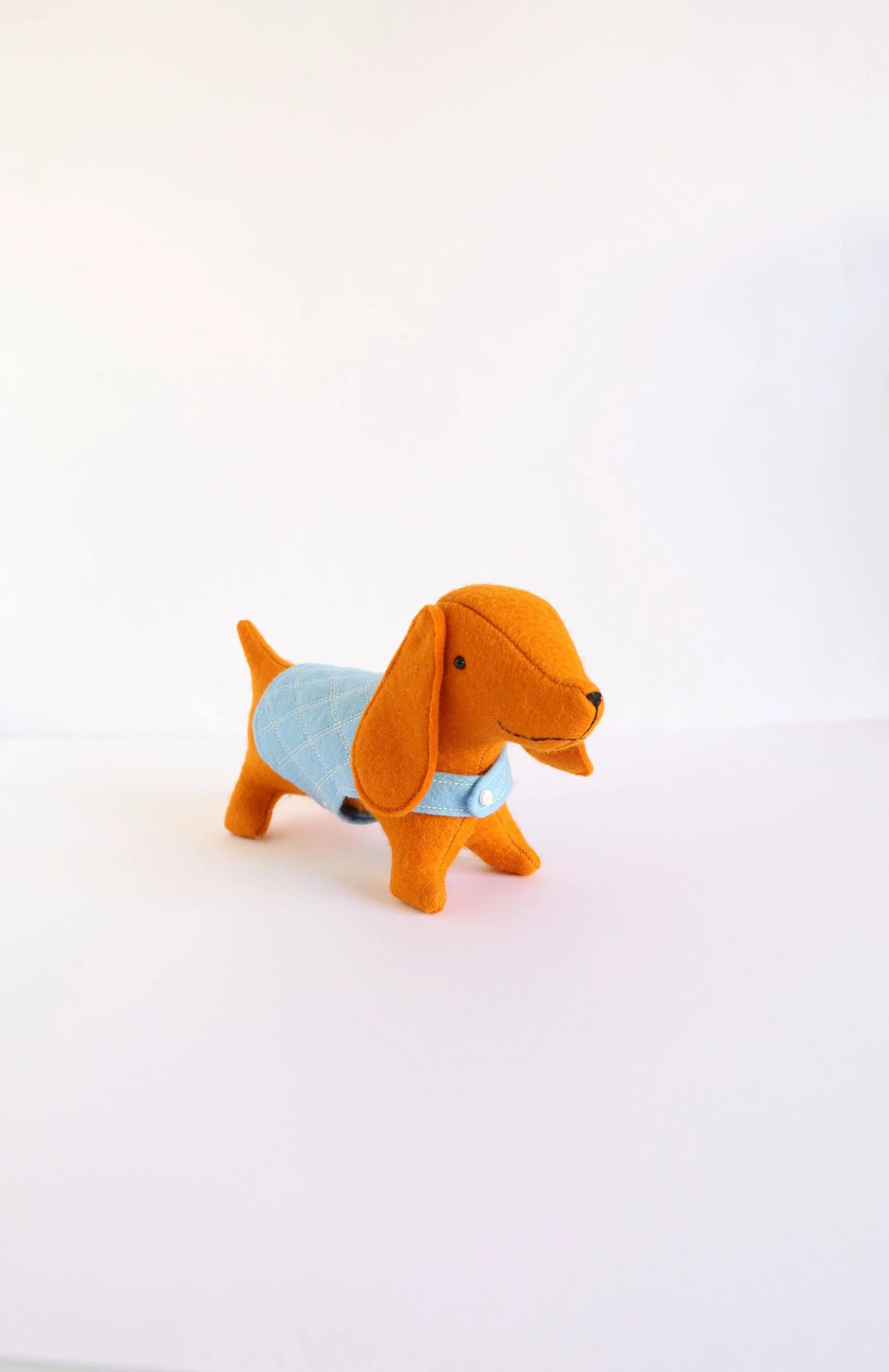 Albie: Sausage dog sewing pattern with coat