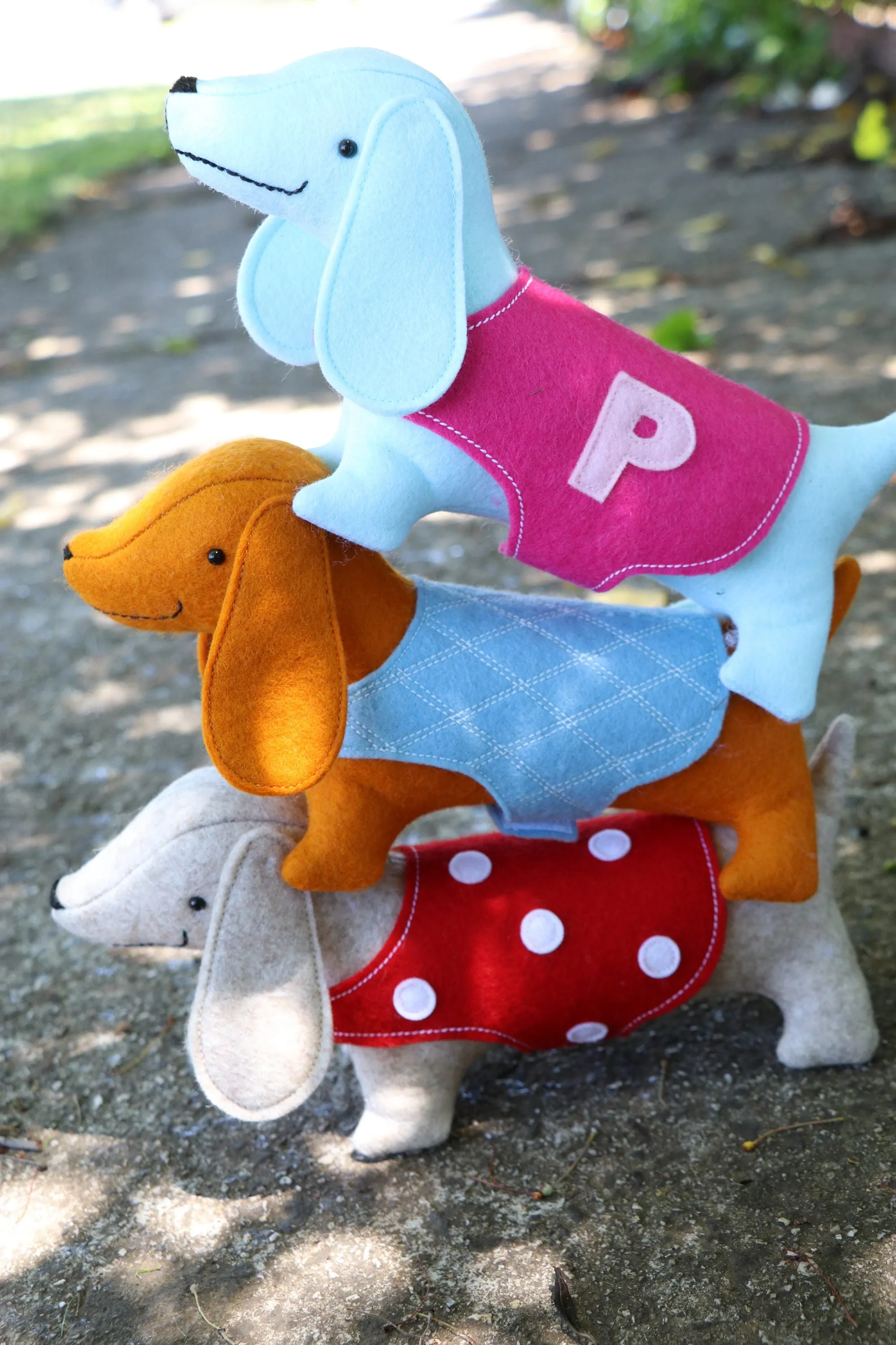 Albie: Sausage dog sewing pattern with coat