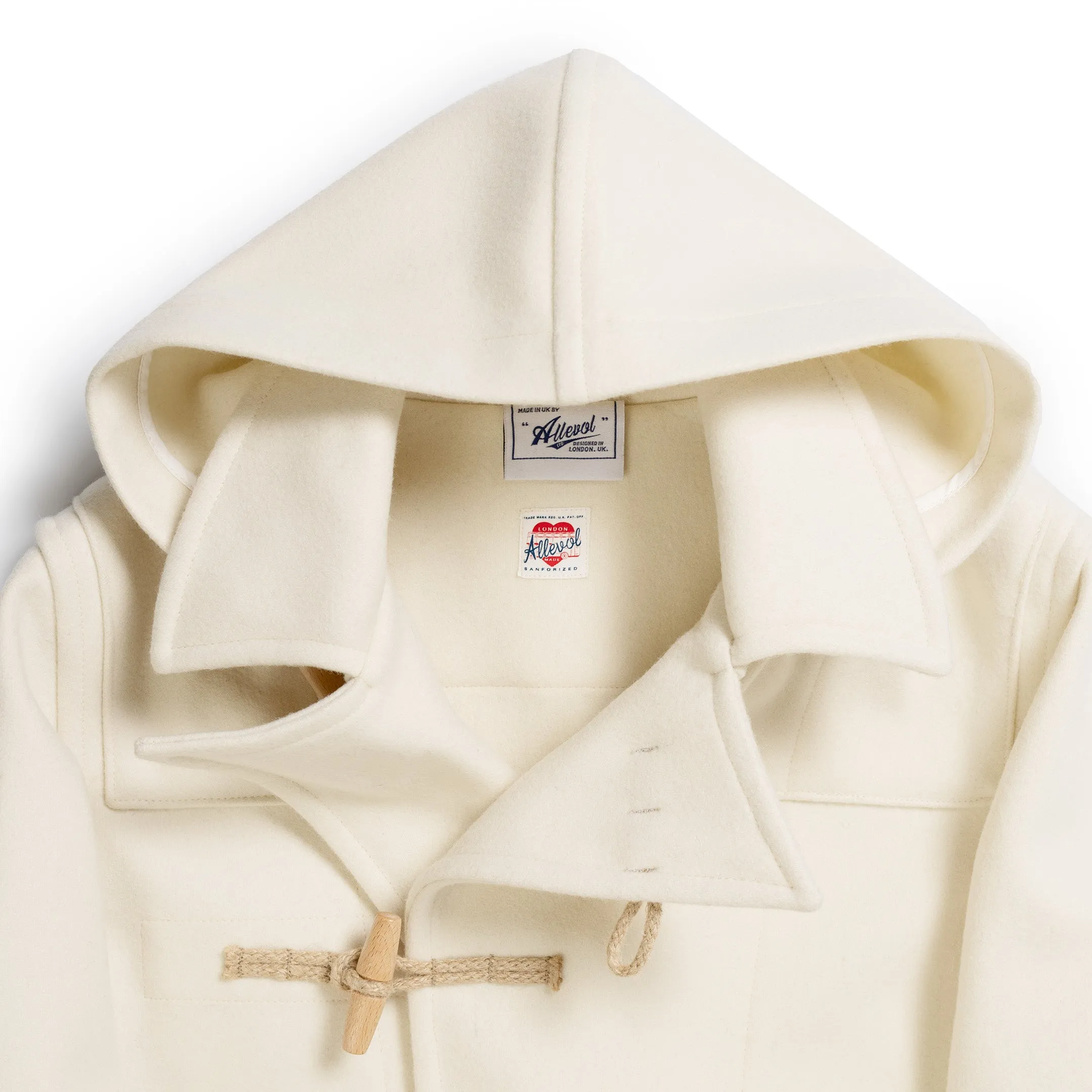 Allevol 'Pat' Duffle Coat White