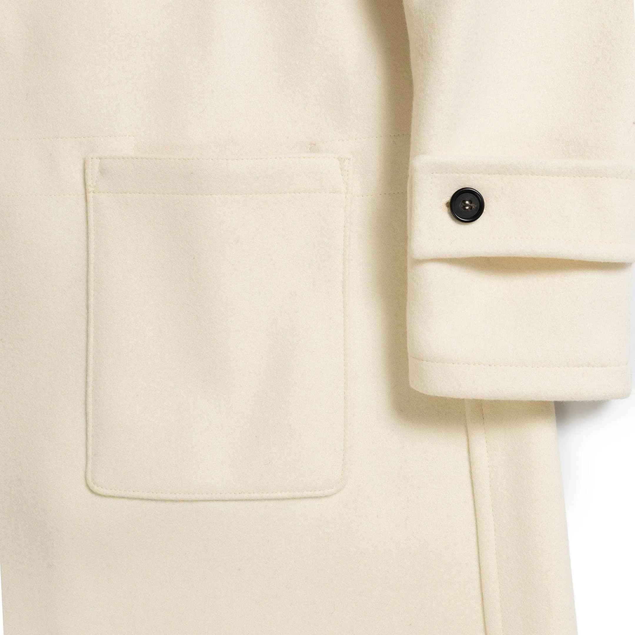 Allevol 'Pat' Duffle Coat White