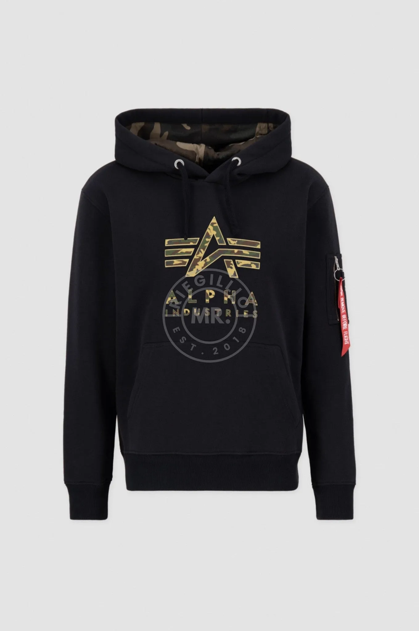 Alpha Industries Camo TPU Hoodie - Black