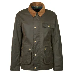 Barbour Meldon Mens Wax Jacket - Brown/Classic Tartan