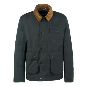 Barbour Meldon Mens Wax Jacket - Navy/River Birch Tartan