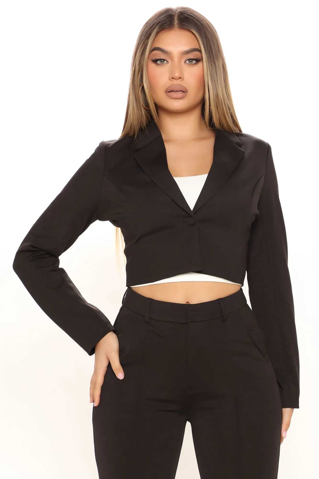 Bayley Blazer Set - Black