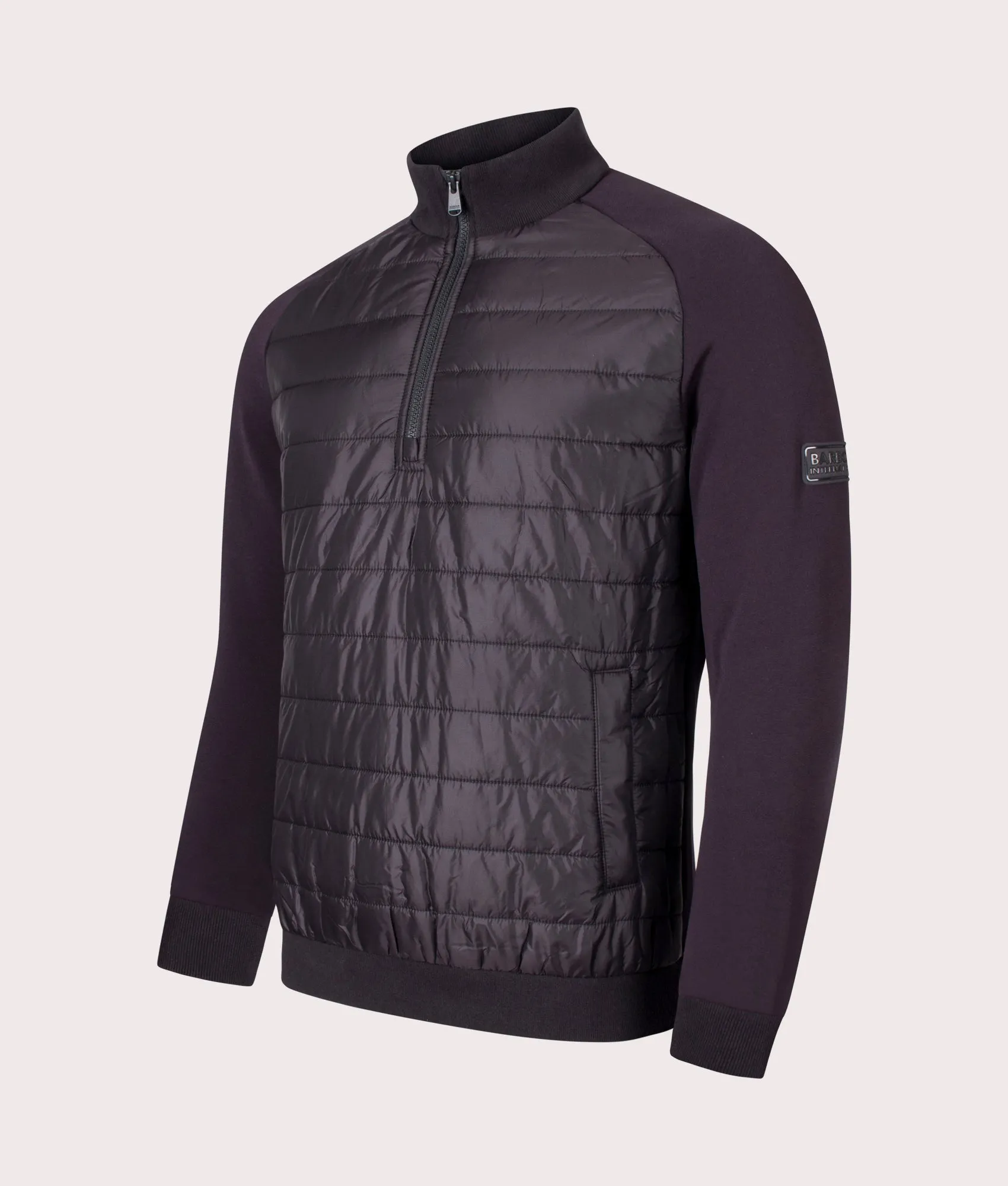 Ben Quilted Quarter Zip Hybrid Jacket