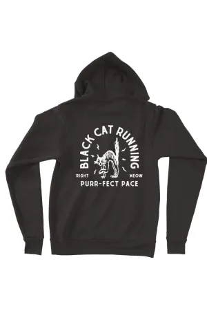 Black Cat Running Hoodie