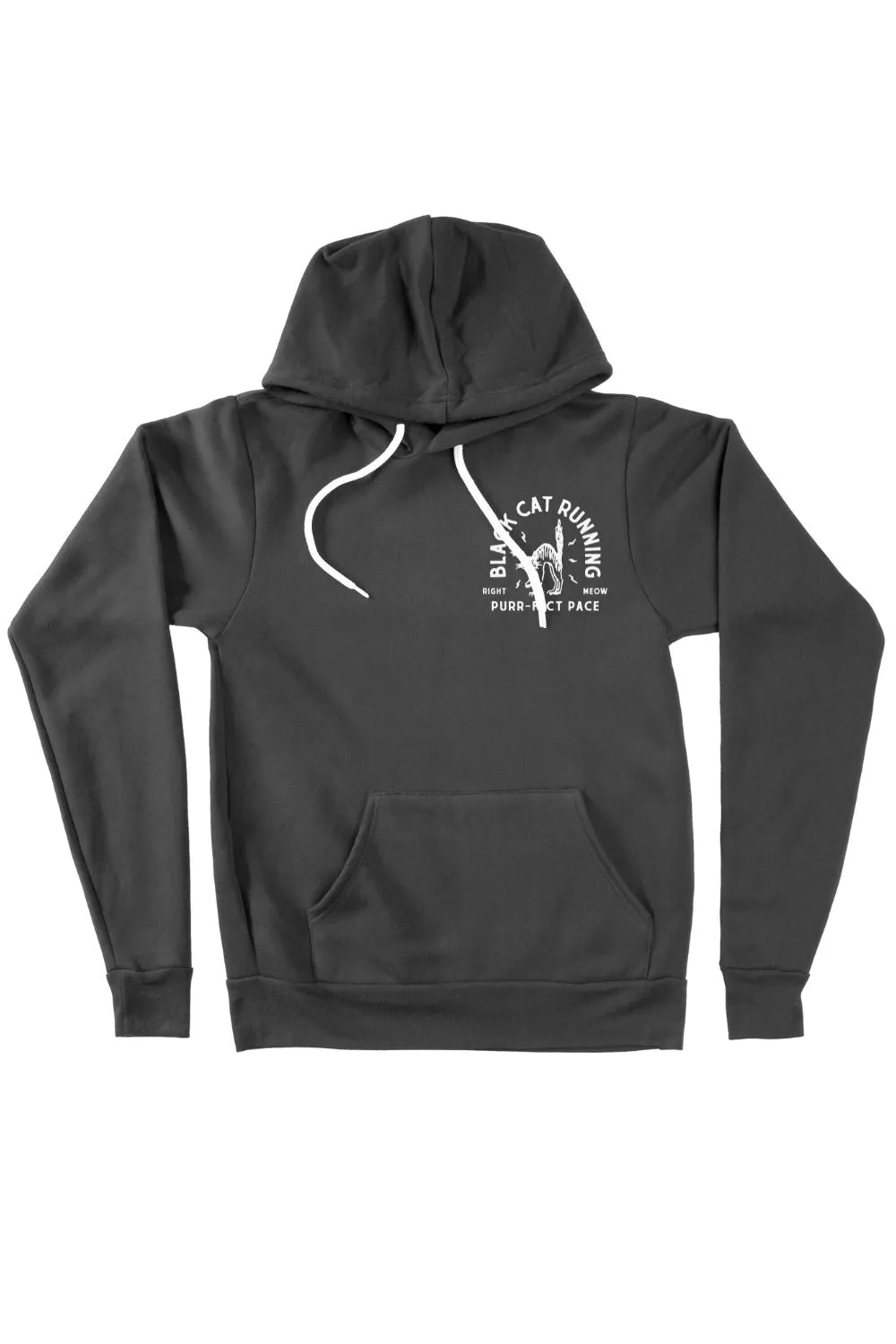 Black Cat Running Hoodie