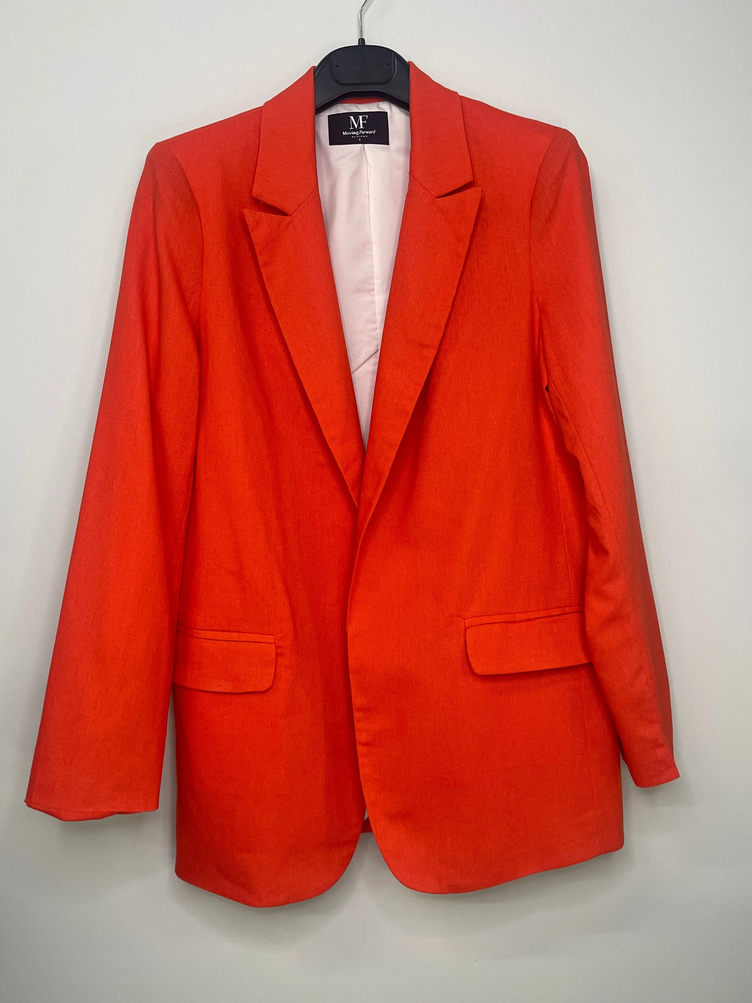 Blazer, Linen Orange, Butterfly