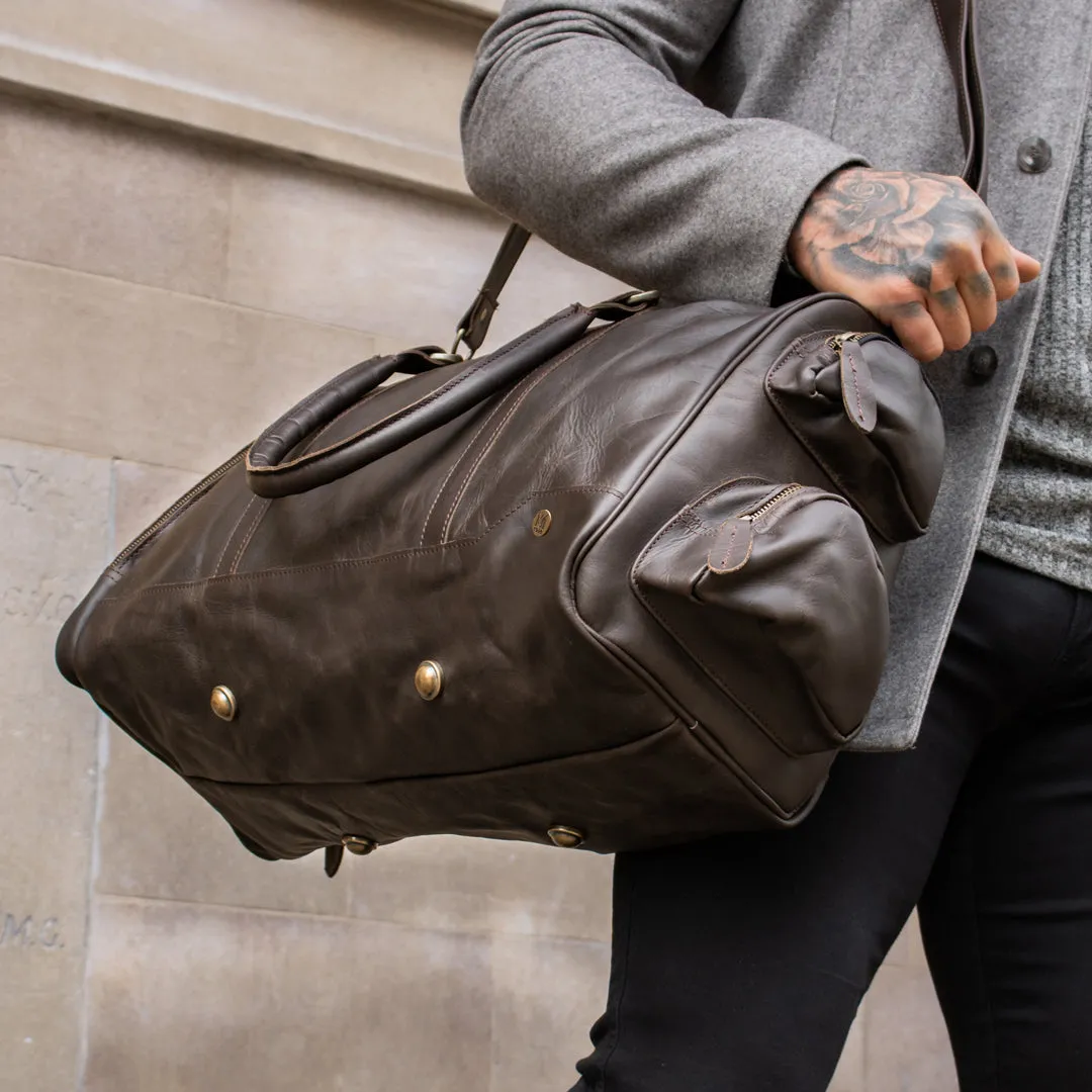 Branded Leather Duffle & Travel Bags