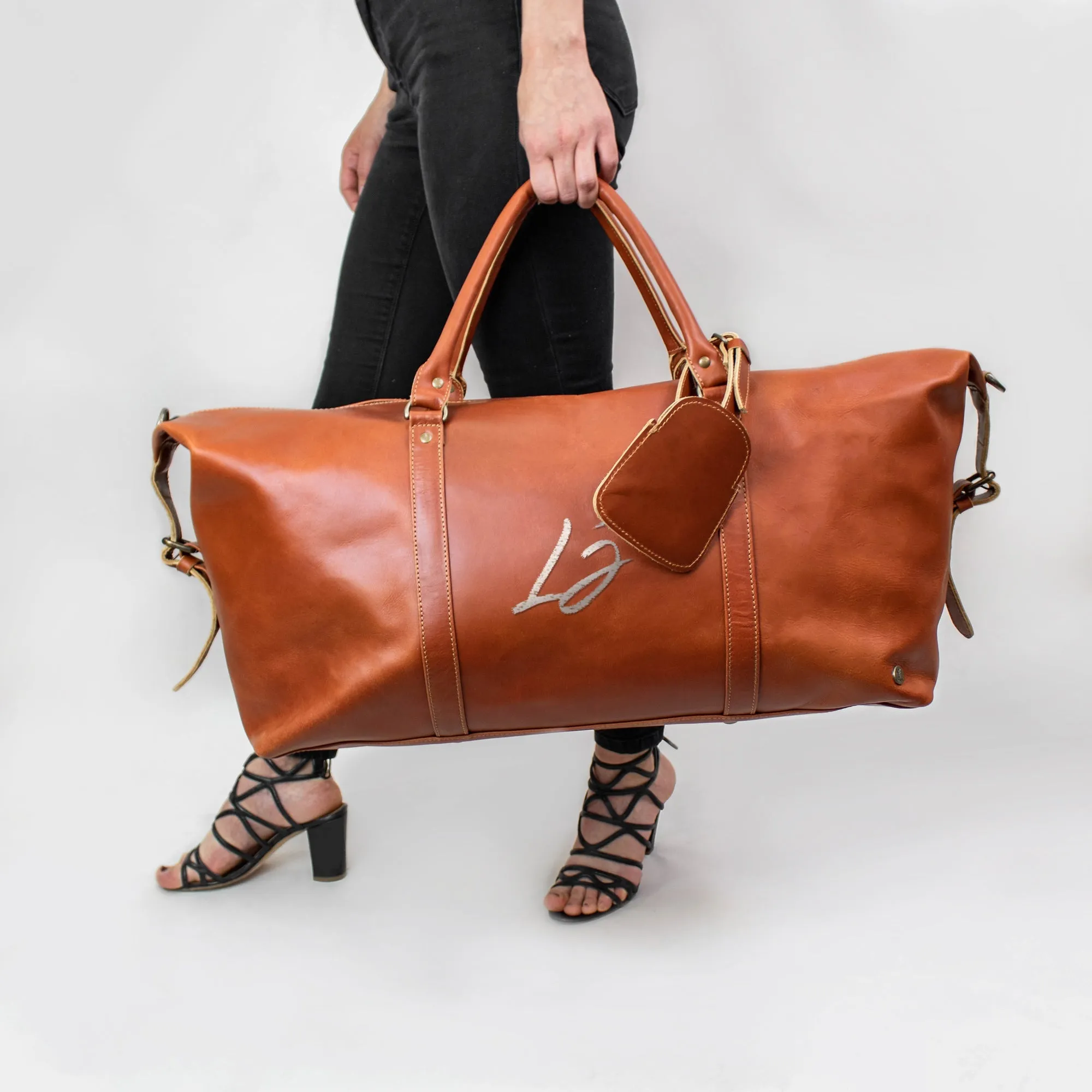 Branded Leather Duffle & Travel Bags