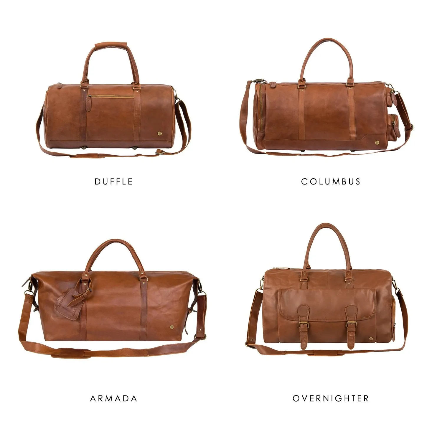 Branded Leather Duffle & Travel Bags