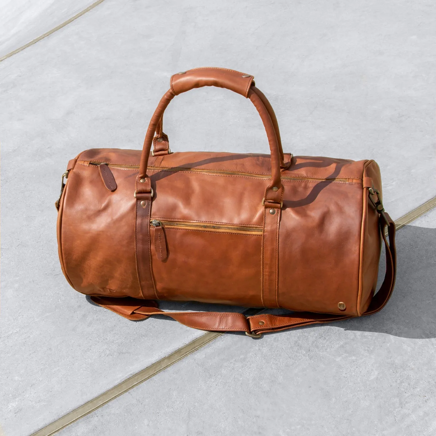 Branded Leather Duffle & Travel Bags