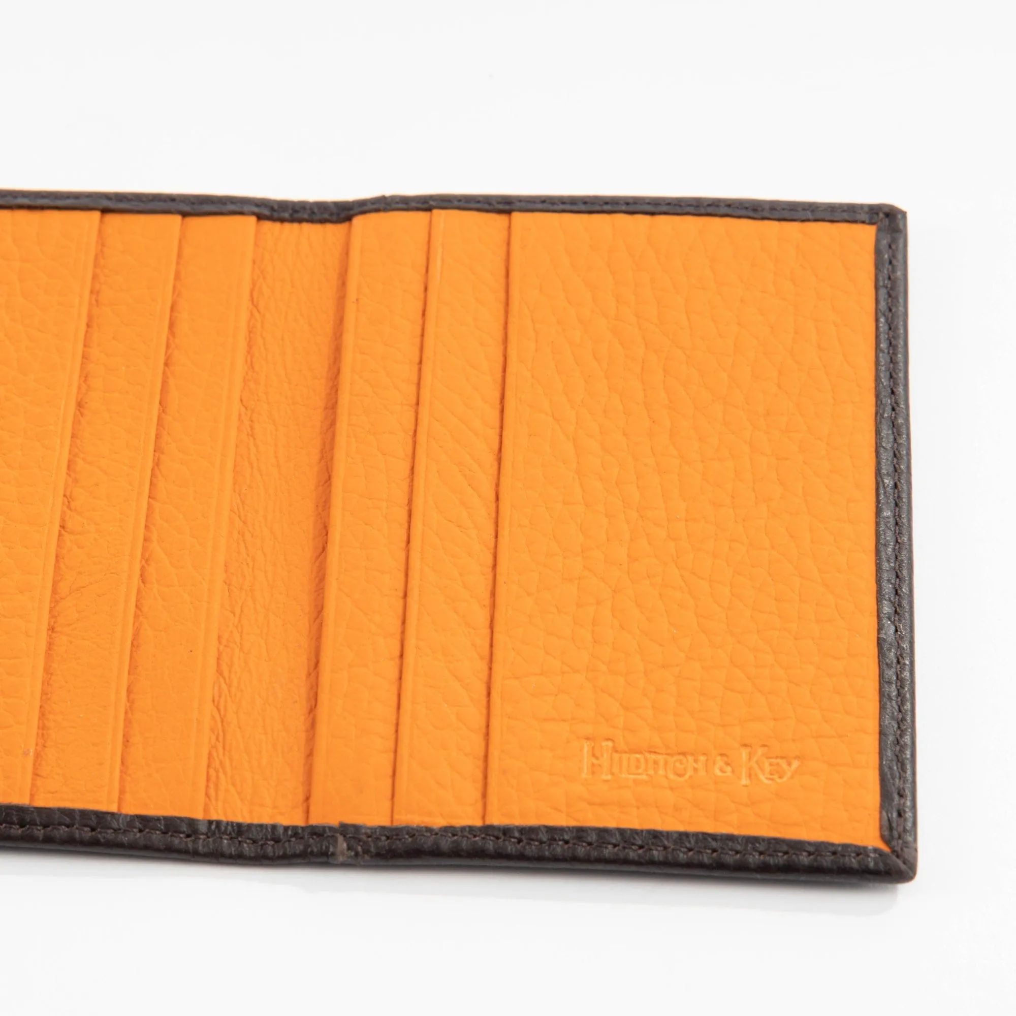 Brown & Orange Billfold Card Holder