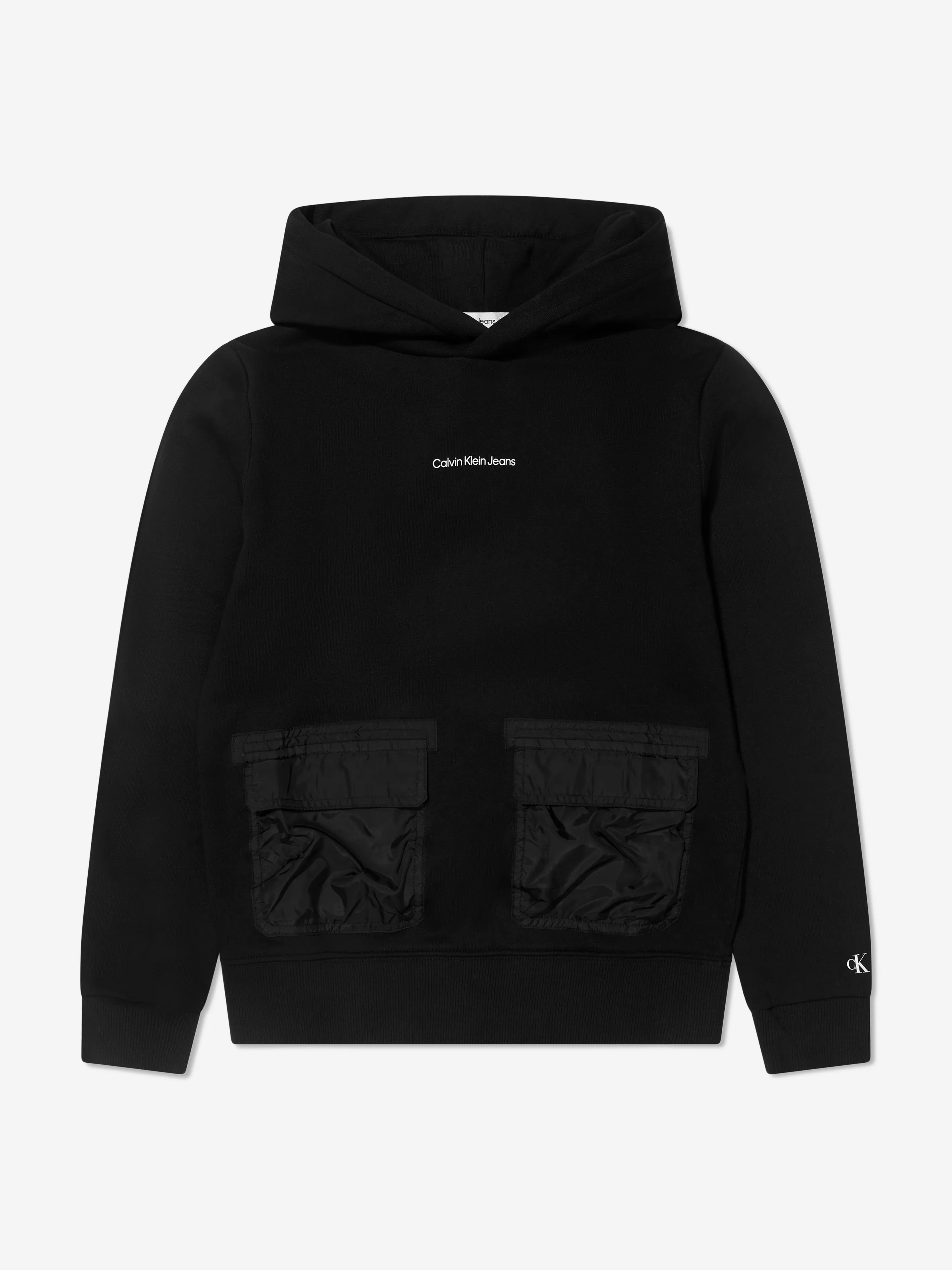 Calvin Klein Boys Mix Media Utility Hoodie