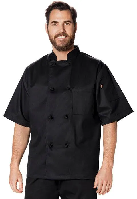 Classic Knot Button Chef Coat S/S