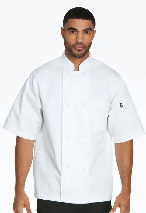 Classic Knot Button Chef Coat S/S