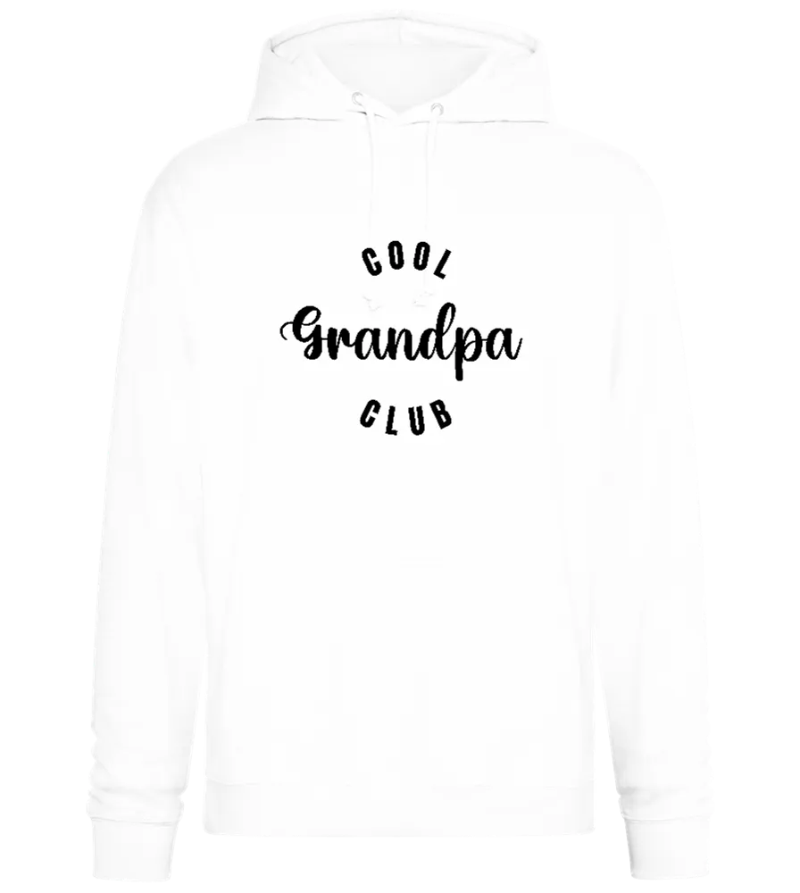 Cool Grandpa Club Text Design - Premium Essential Unisex Hoodie