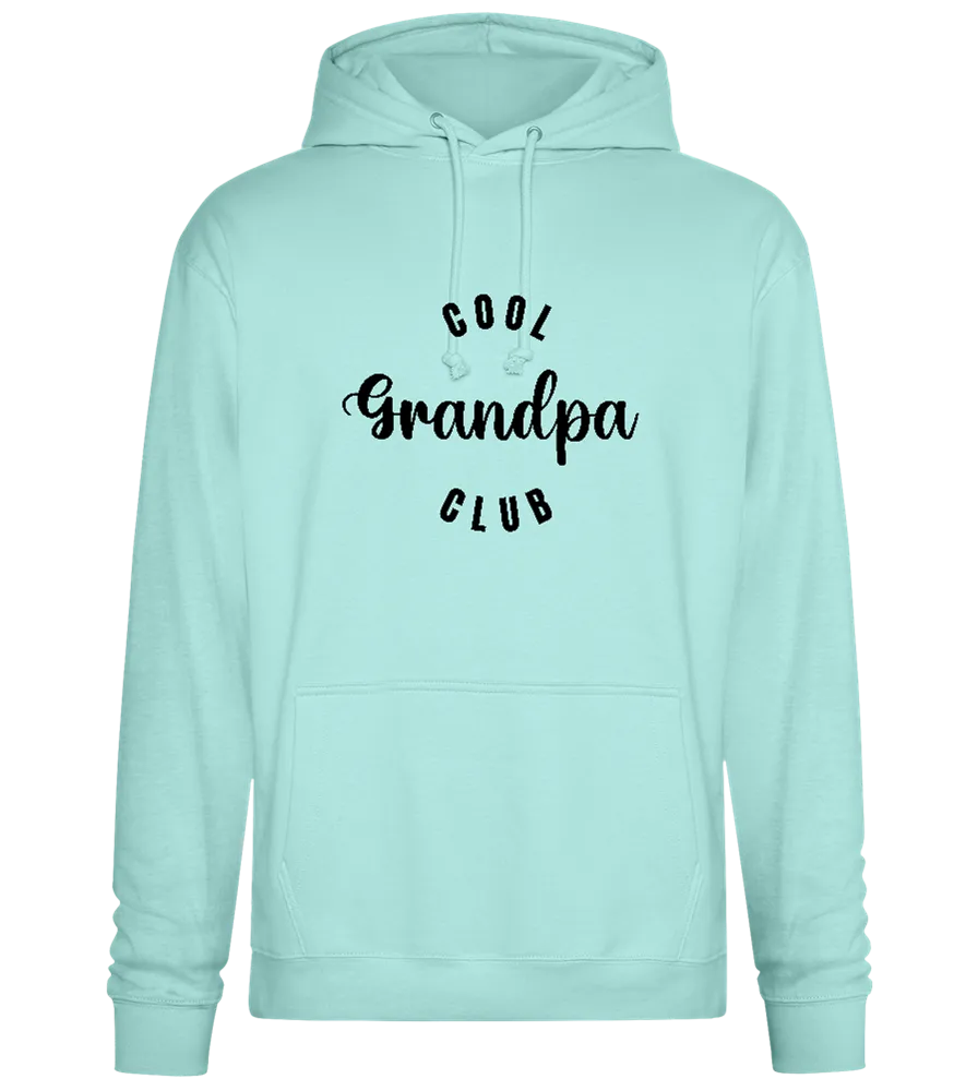 Cool Grandpa Club Text Design - Premium Essential Unisex Hoodie