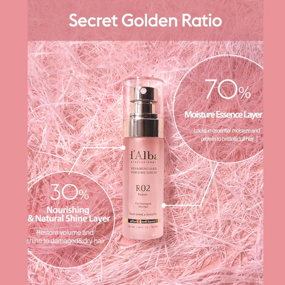 d'Alba Repairing Hair Perfume Serum R02 (Rose Freesia)