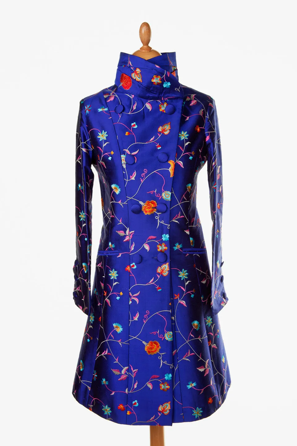 Delphine Coat in African Cobalt