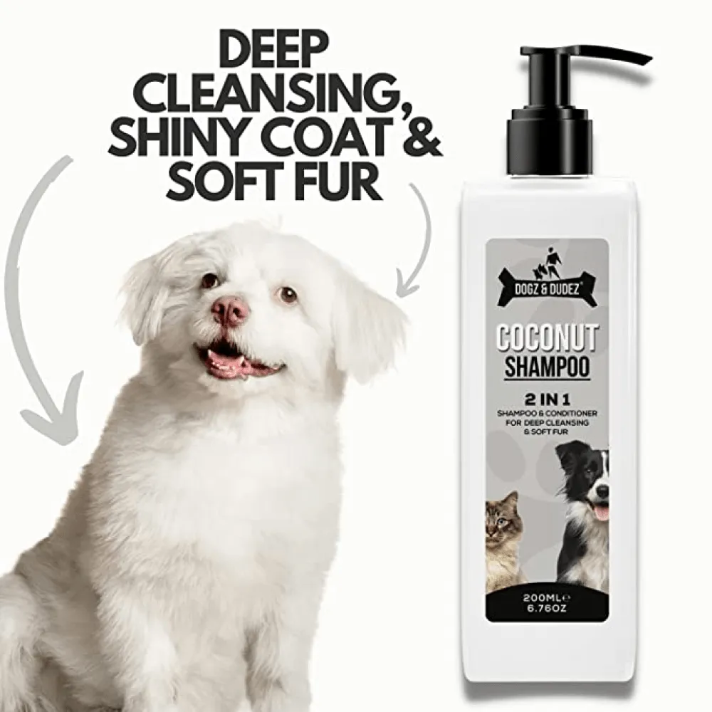 DOGZ & DUDEZ Coconut Shampoo for Dogs and Cats (Limited Shelf Life)