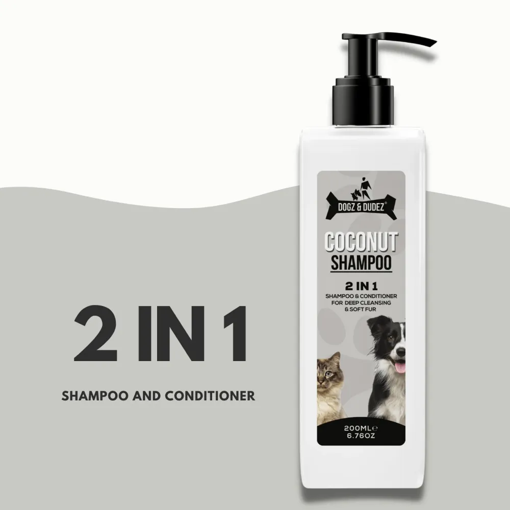 DOGZ & DUDEZ Coconut Shampoo for Dogs and Cats (Limited Shelf Life)