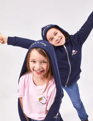 Dreamer Molang Embroidered Kids Zip Hoodie