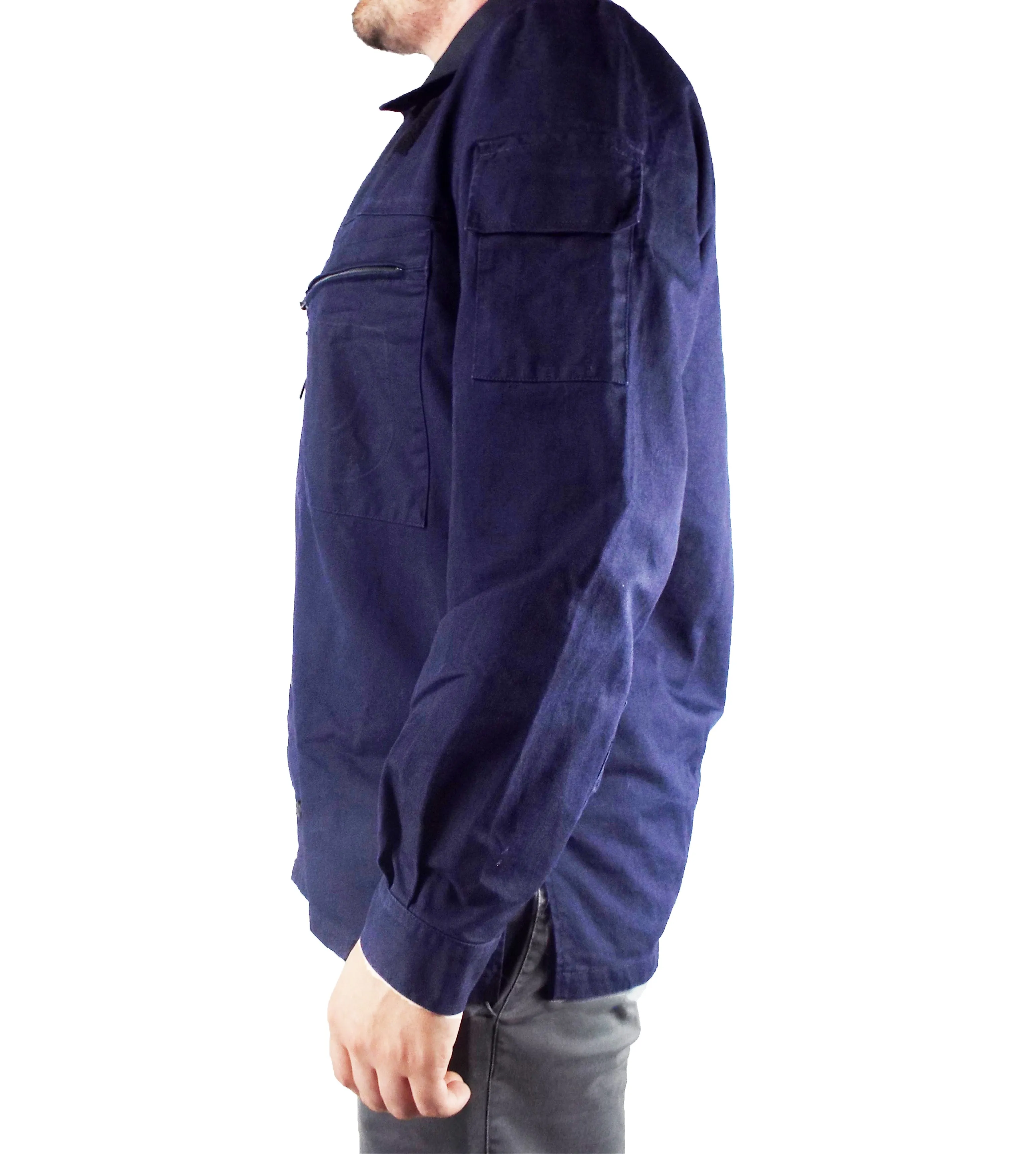 Dutch Navy - Dark Blue Heavyweight Shirt/Fatigue Jacket - Long Sleeve - Grade 1