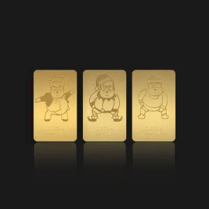 Farley 1/100th oz Gold Bar Nov, Dec, Jan Bundle