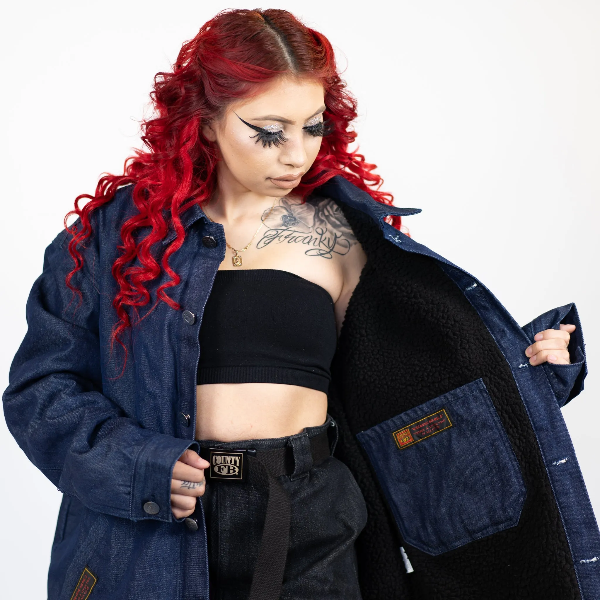 FB County Women's Oversized Denim Jacket