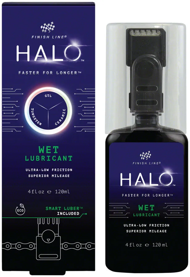 Finish Line Halo 4oz Wet Lubricant with Smart Luber