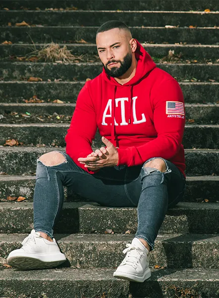 Flag Hoodie - Red