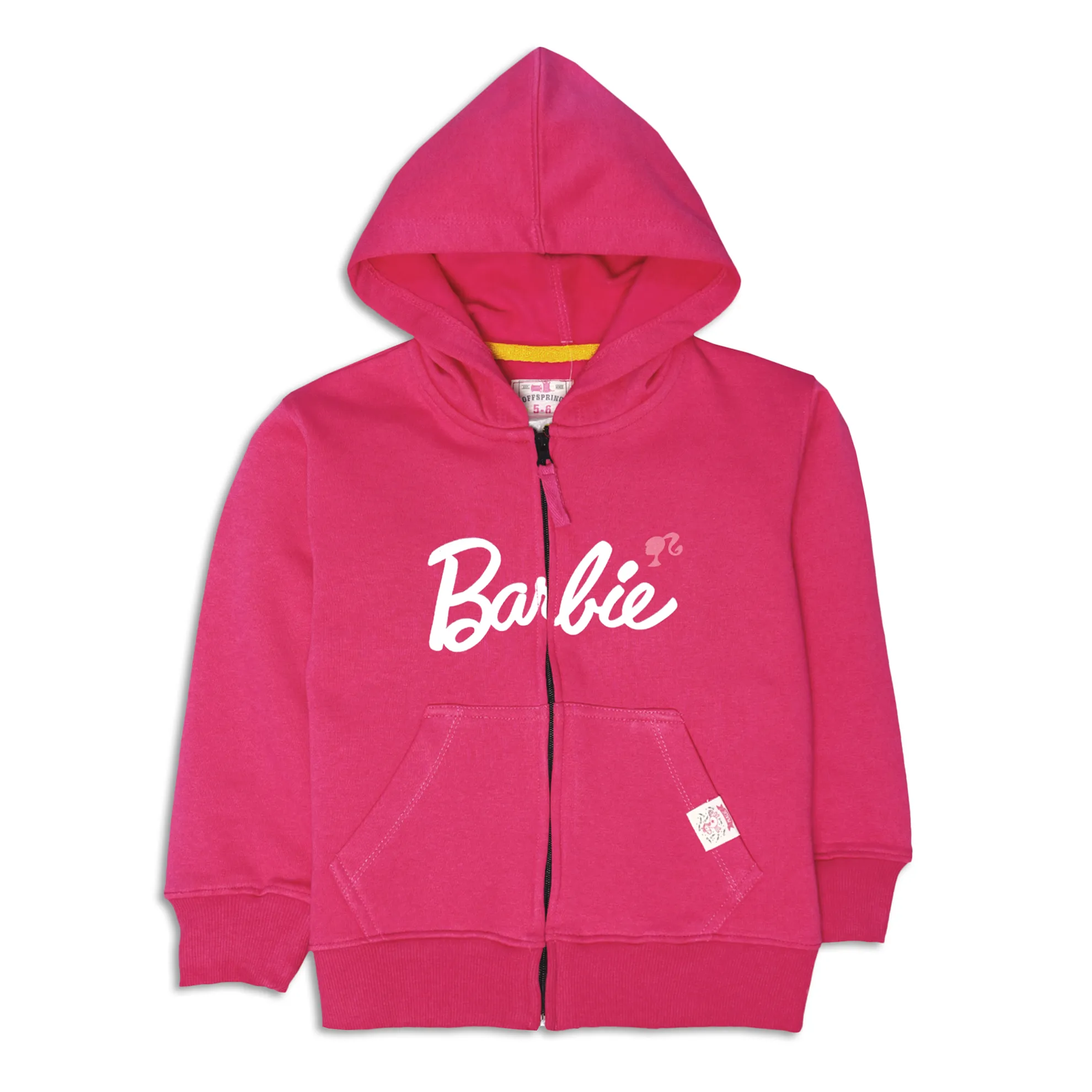 Fleece Pink Zipper Hoodie