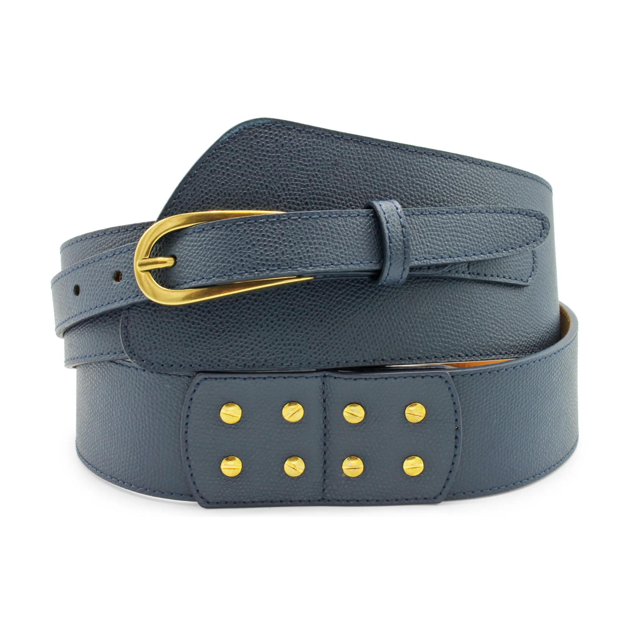 Fonda Assymetric Navy Dauphin Belt