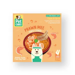 *FROZEN* Petcubes Dog Gently Cooked Prawn Mee 320g