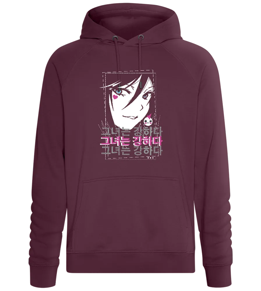 Girl with Heart Design - Comfort unisex hoodie