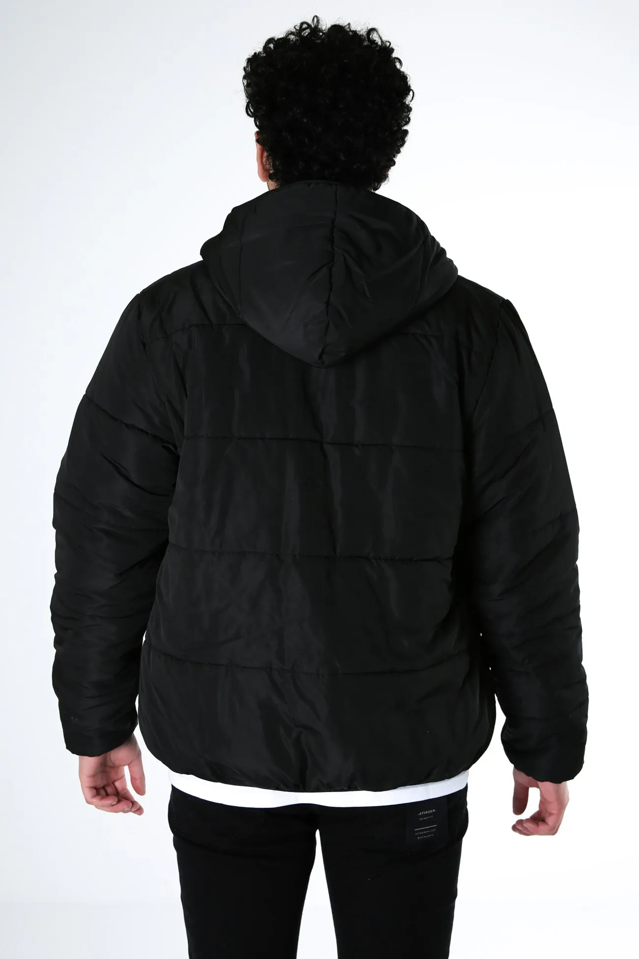 Graffiti Lightweight Puffa Black