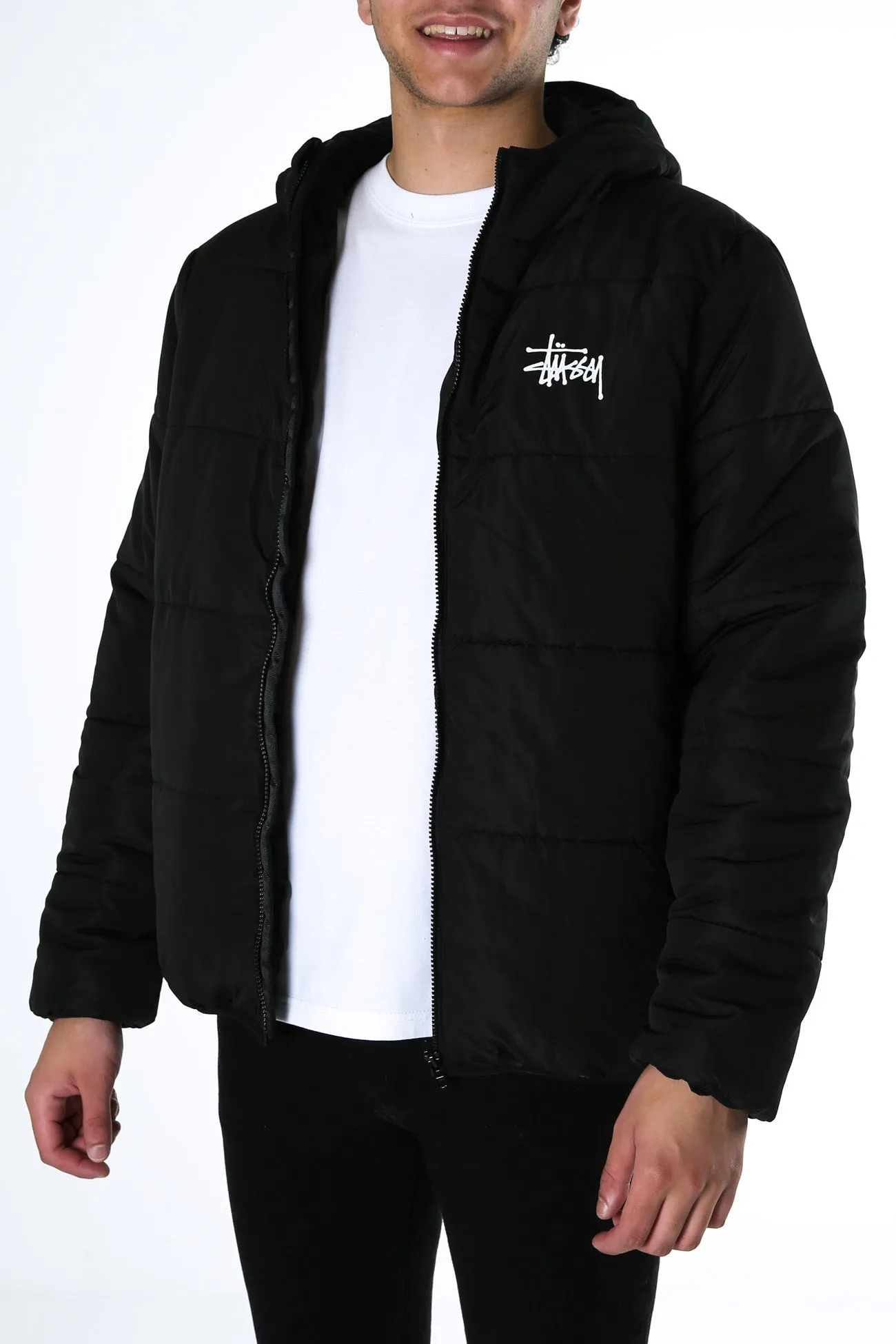 Graffiti Lightweight Puffa Black