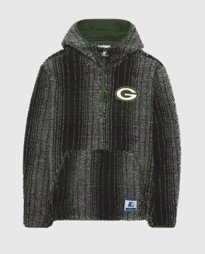 Green Bay Packers Gus Plaid Sherpa Pullover Jacket