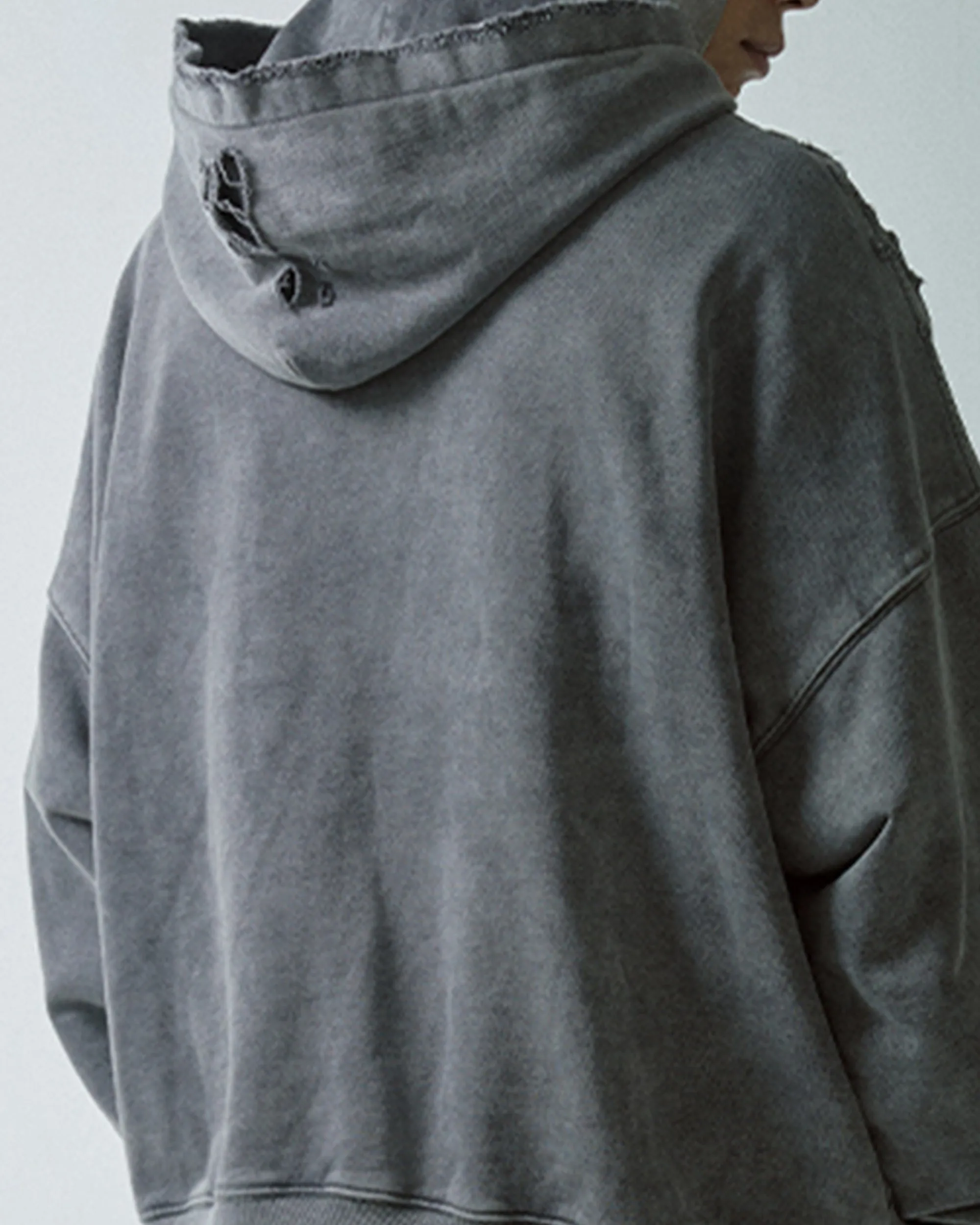 Heavy Distressed Oversized Hoodie