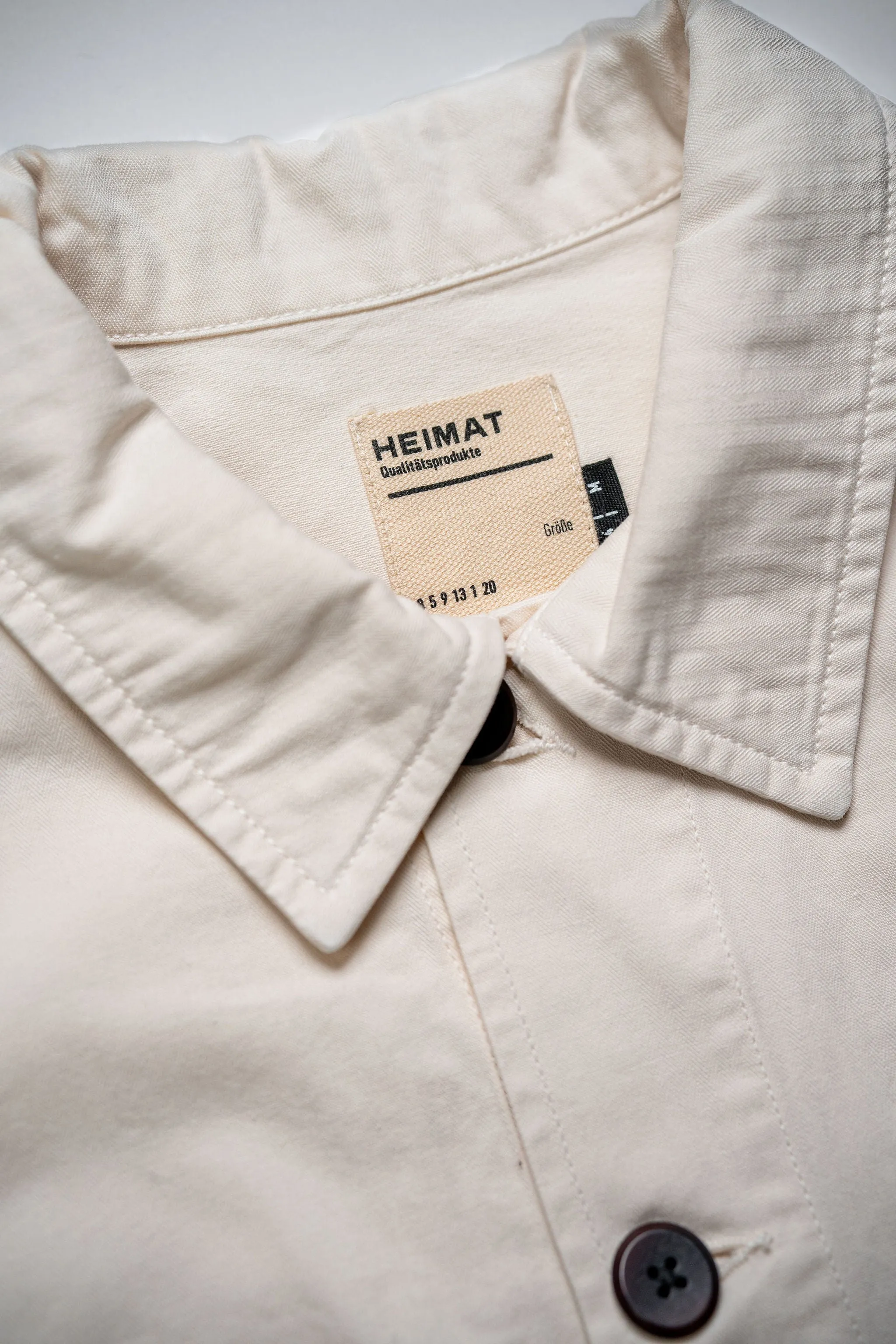 Heimat Textil Journey Coat - Herringbone Seashell