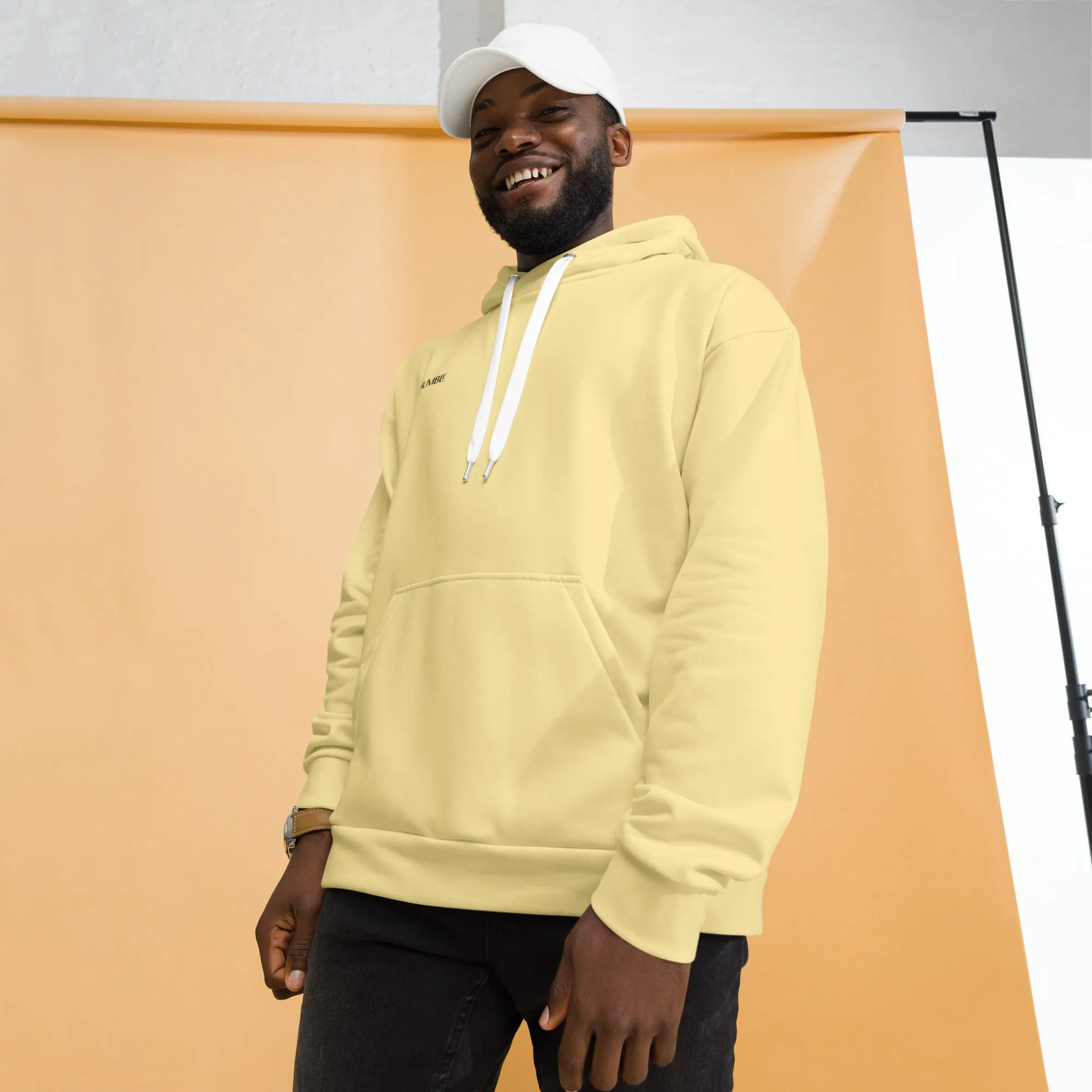 Humble Sportswear™ Light Yellow Relaxed Fit Hoodie