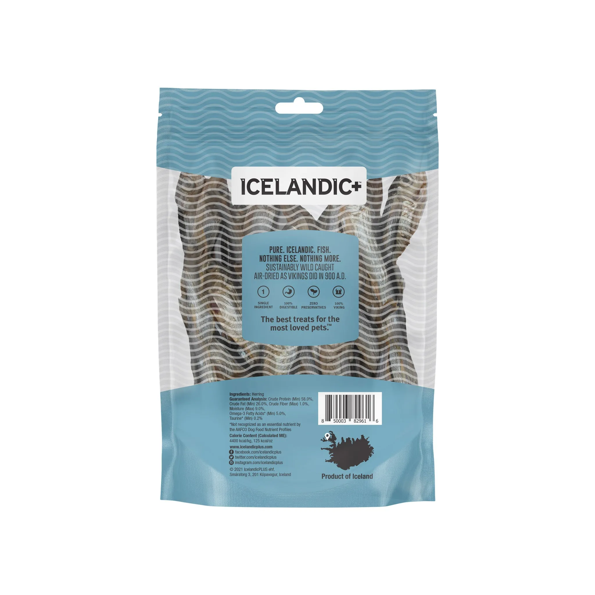 Icelandic  Herring Whole Fish Dog Treats