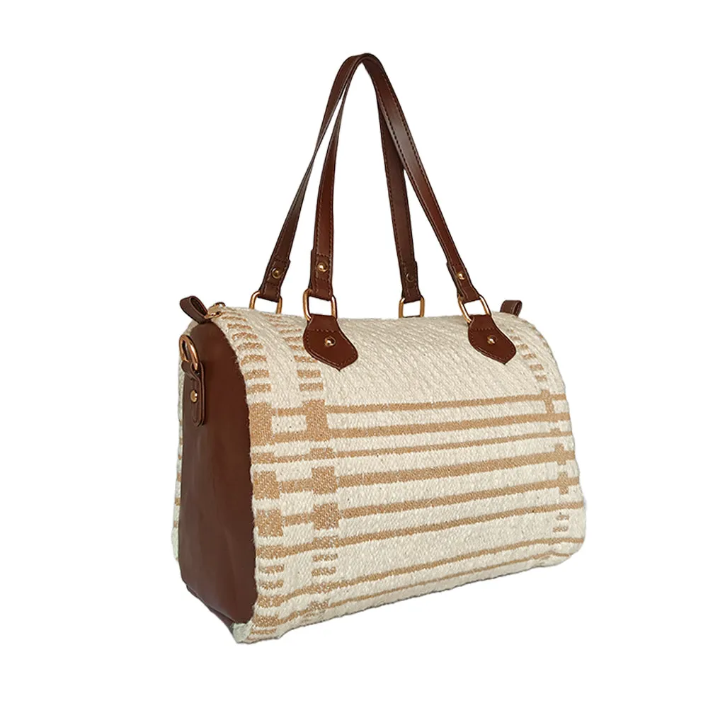 IMARS Beautiful Brown Handloom Duffle Bag for Men & Women