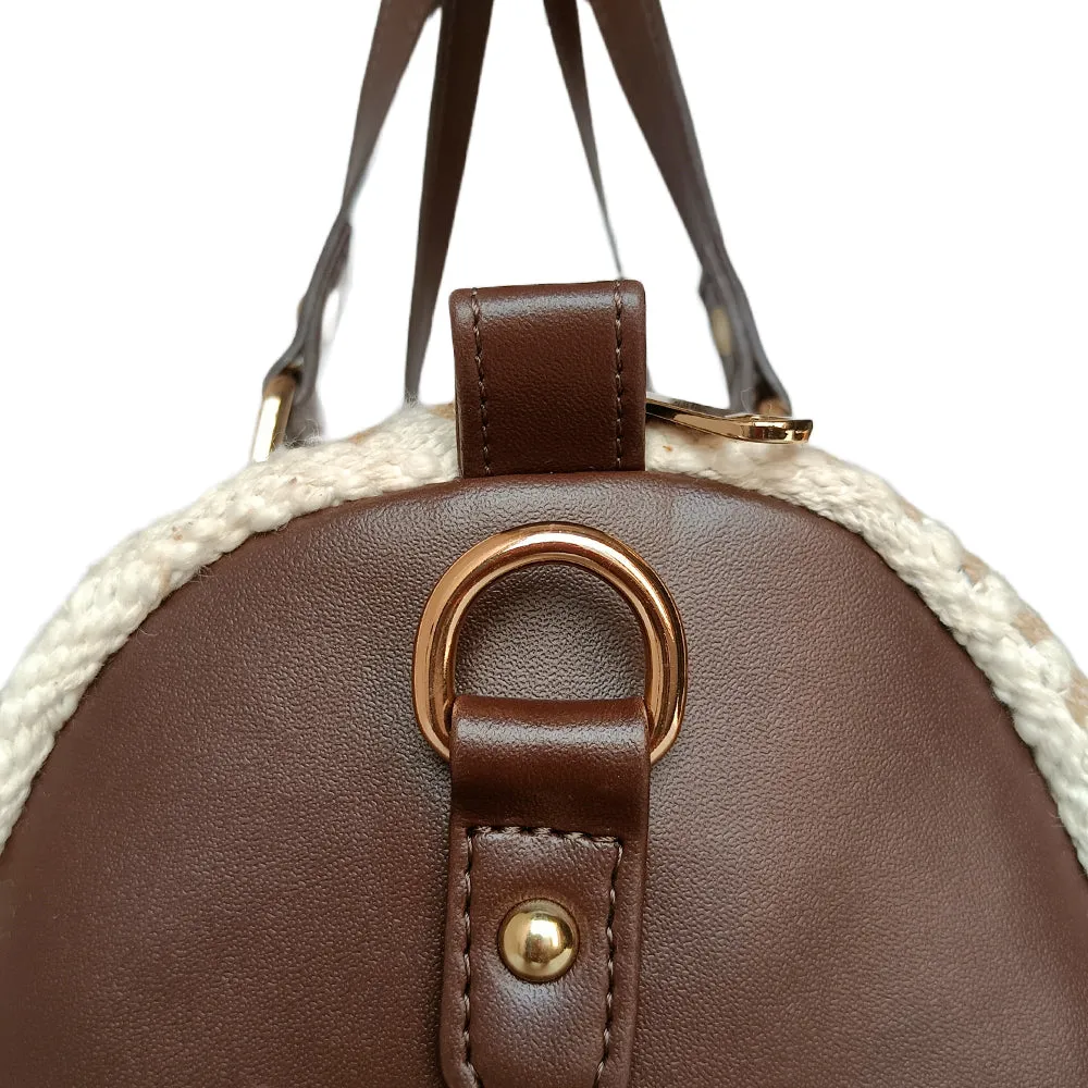 IMARS Beautiful Brown Handloom Duffle Bag for Men & Women